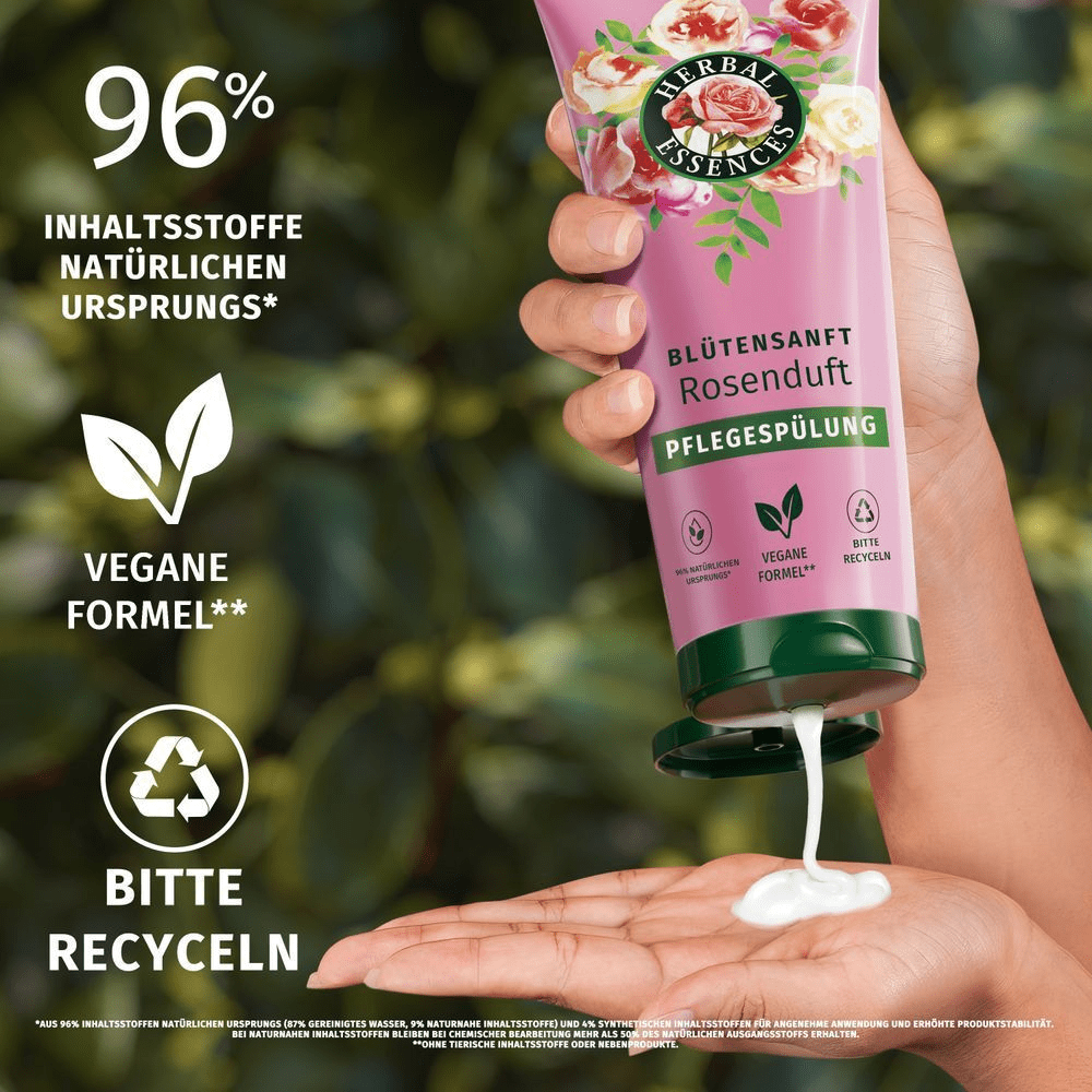 Bild: Herbal essences Blütensanft Pflegespülung mit Rosenduft 