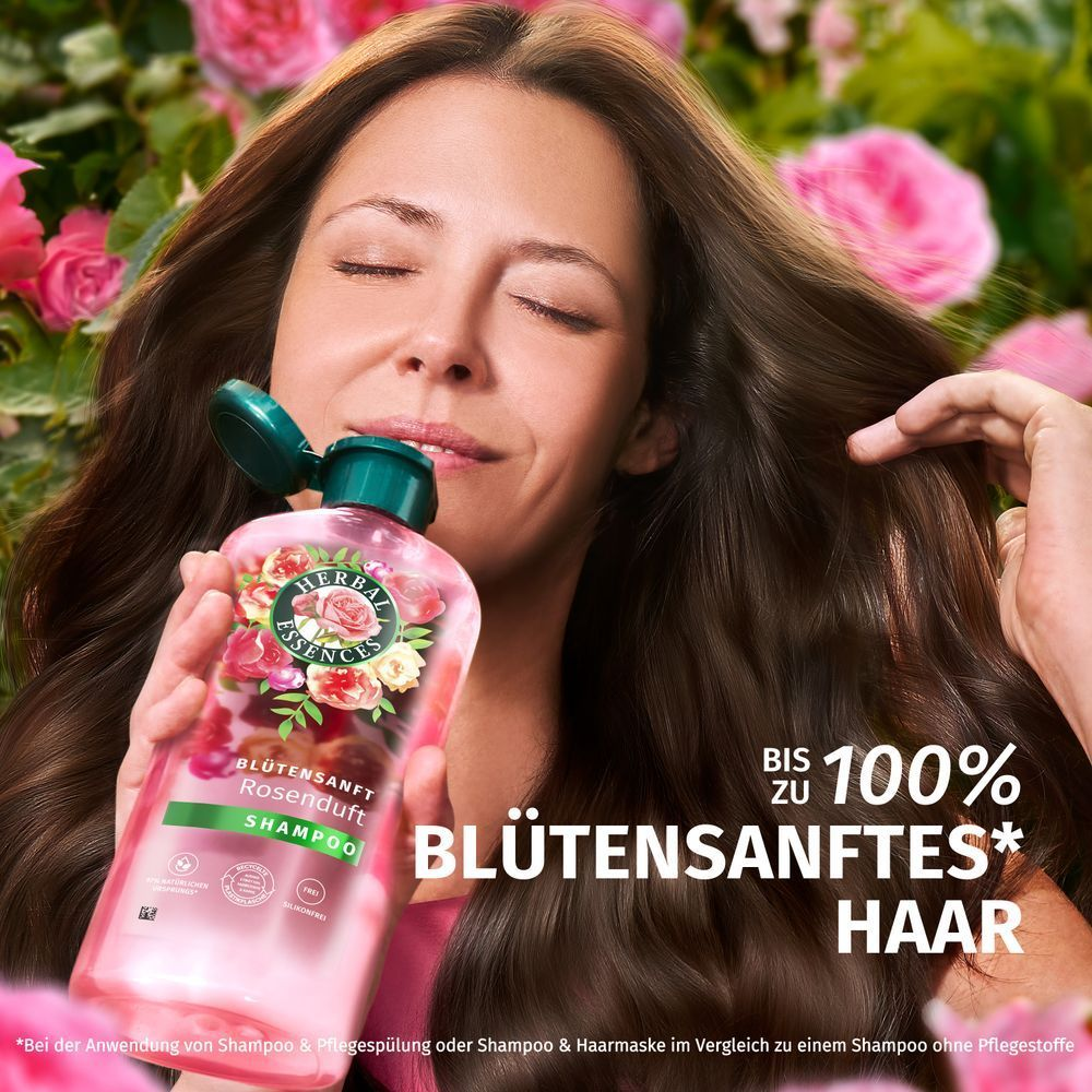 Bild: Herbal essences Blütensanft Haarmaske mit Rosenduft 