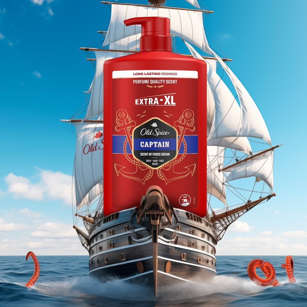 Bild: Old Spice Captain 3-in-1 Duschgel & Shampoo für Männer 