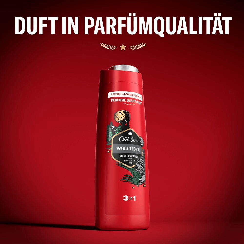 Bild: Old Spice Wolfthorn 3-in-1 Duschgel &amp; Shampoo für Männer 