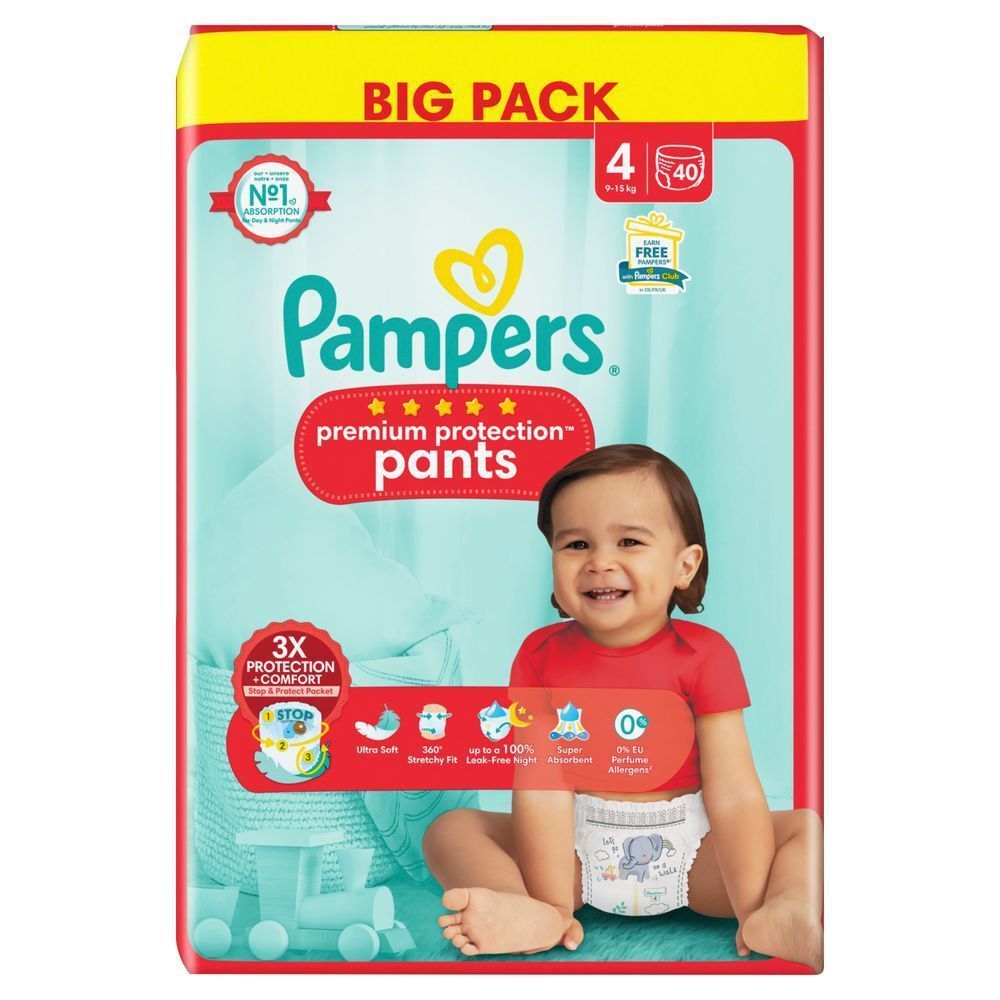 Bild: Pampers Premium Protection Pants Größe 4, BIG PACK 