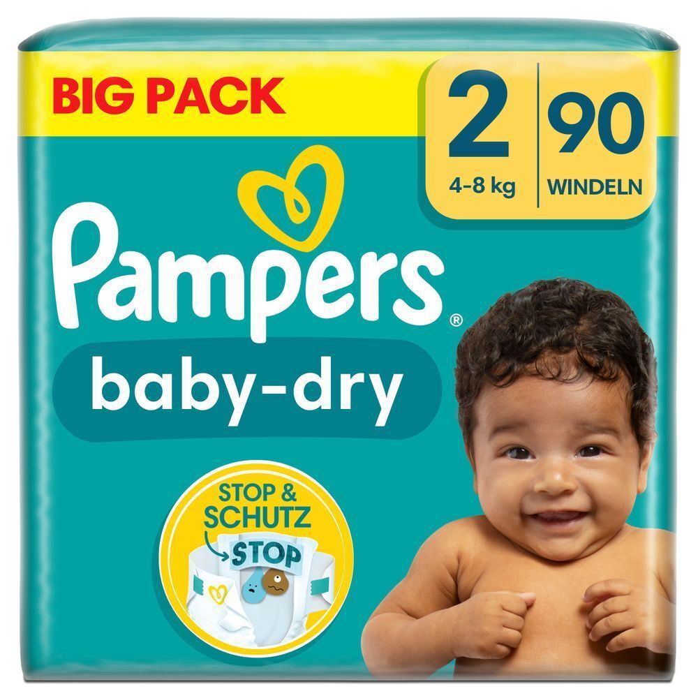 Bild: Pampers Baby-Dry Größe 2, BIG PACK 