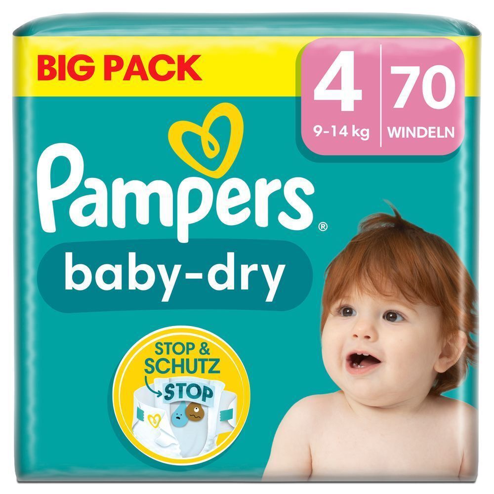 Bild: Pampers Baby-Dry Größe 4, BIG PACK 