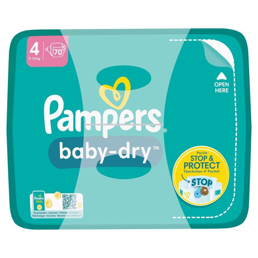 Bild: Pampers Baby-Dry Größe 4, BIG PACK 