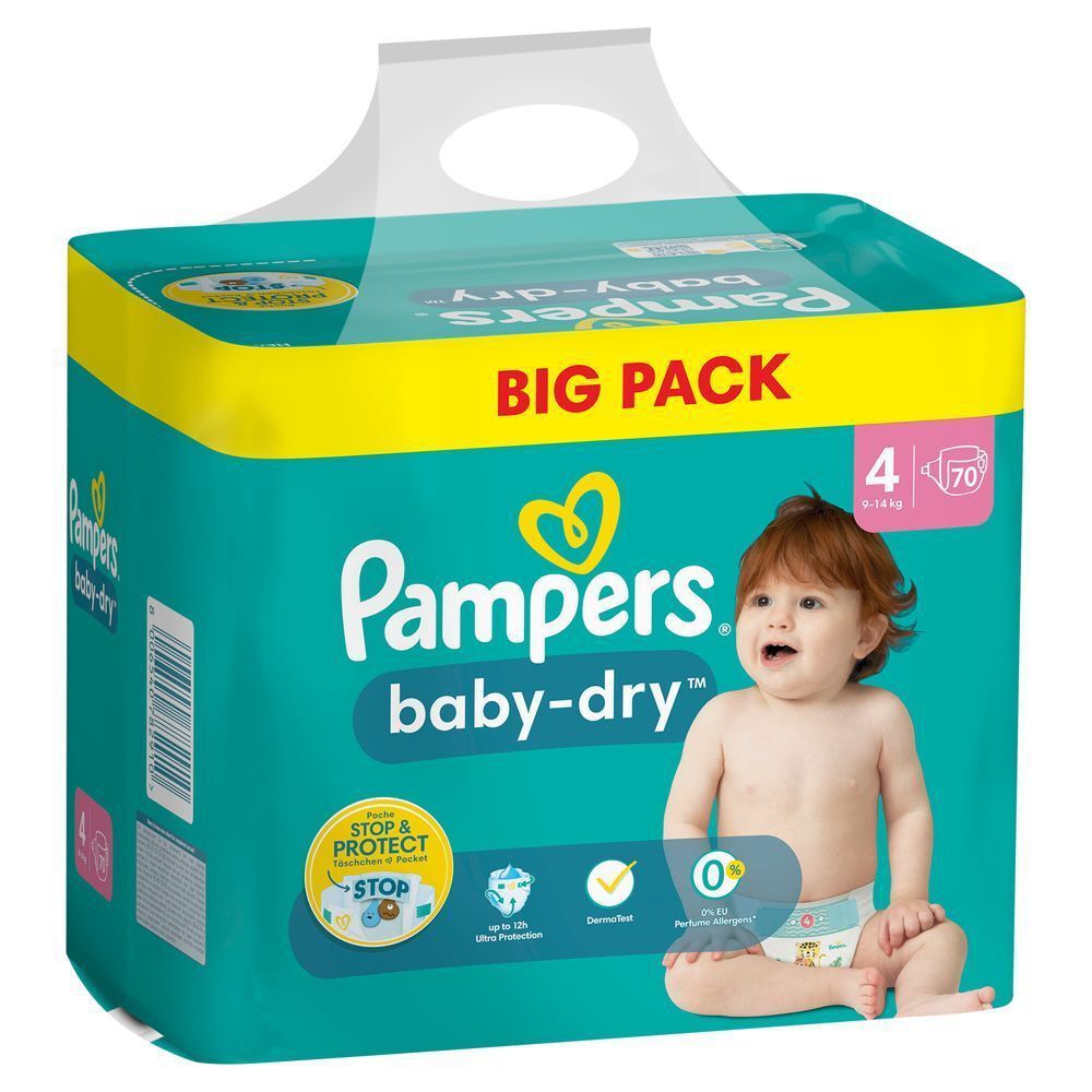 Bild: Pampers Baby-Dry Größe 4, BIG PACK 