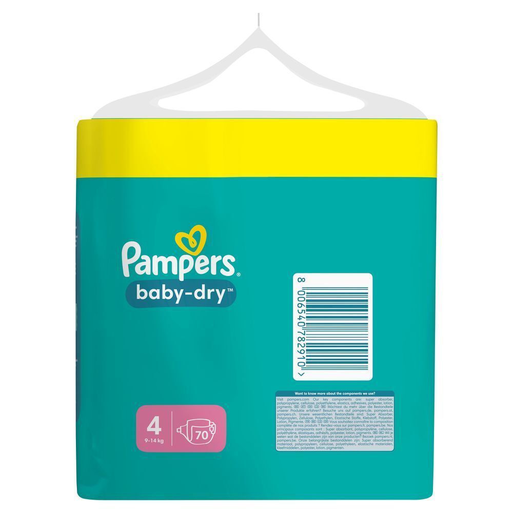 Bild: Pampers Baby-Dry Größe 4, BIG PACK 