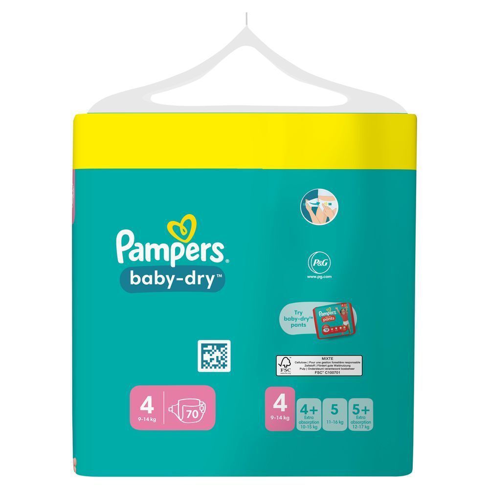 Bild: Pampers Baby-Dry Größe 4, BIG PACK 