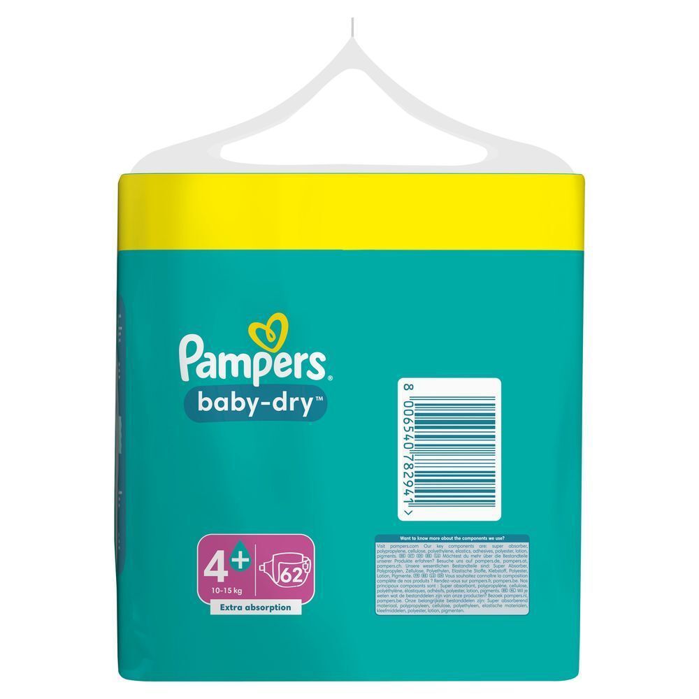 Bild: Pampers Baby-Dry Größe 4+, BIG PACK 