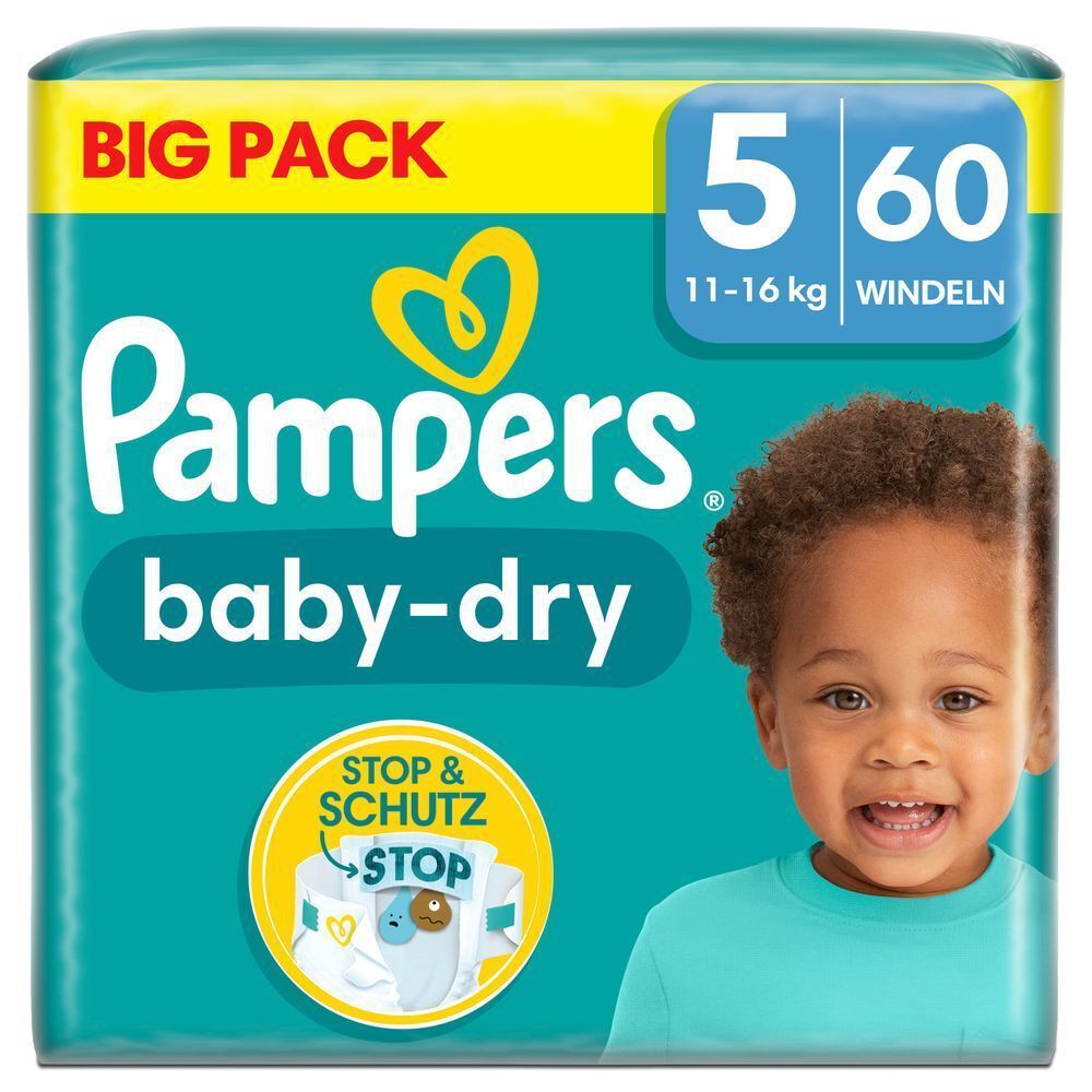 Bild: Pampers Baby-Dry Größe 5, BIG PACK 