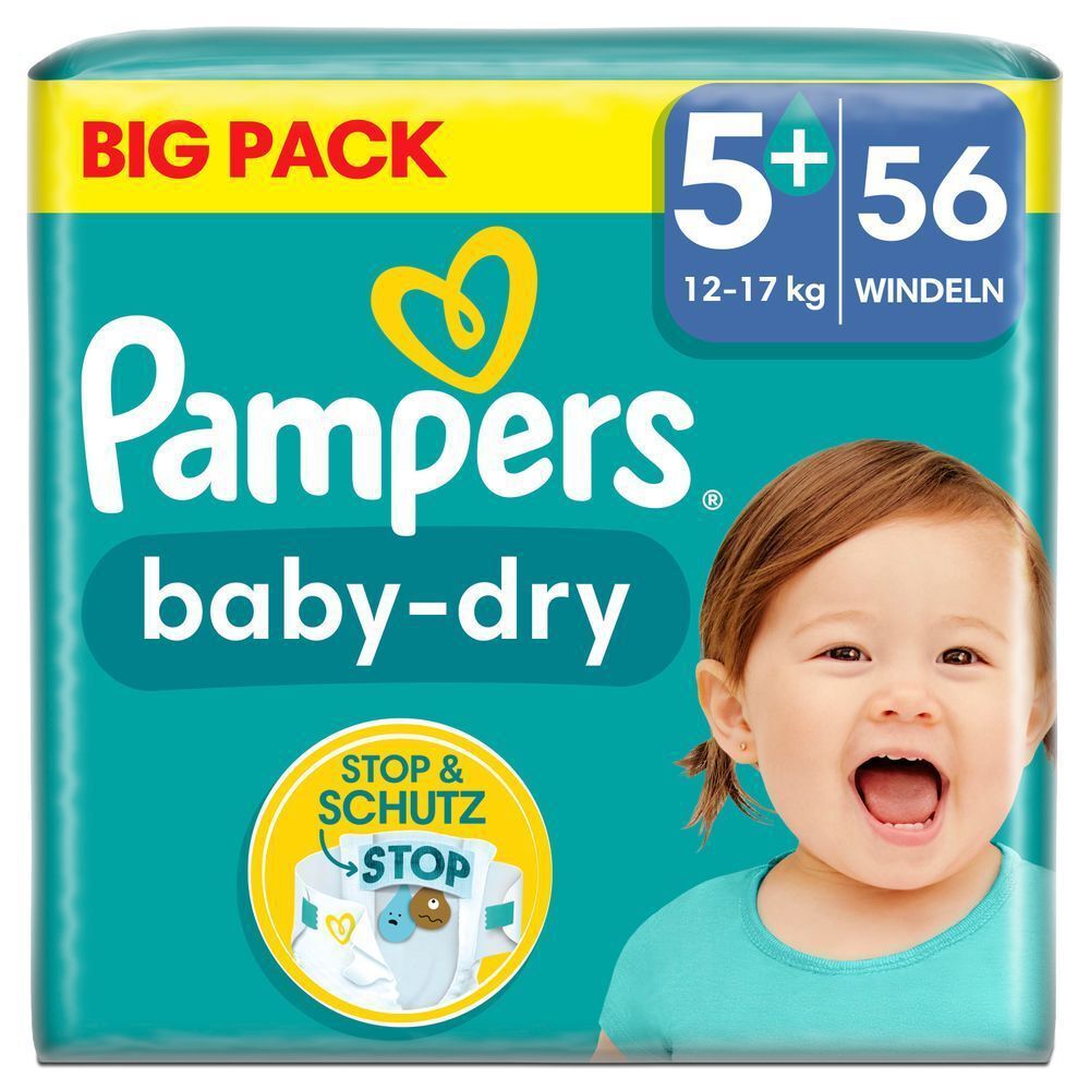 Bild: Pampers Baby-Dry Größe 5+, BIG PACK 