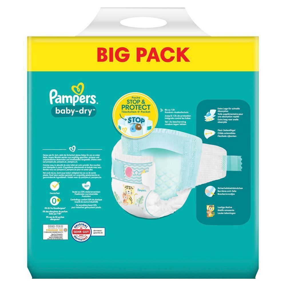 Bild: Pampers Baby-Dry Größe 5+, BIG PACK 