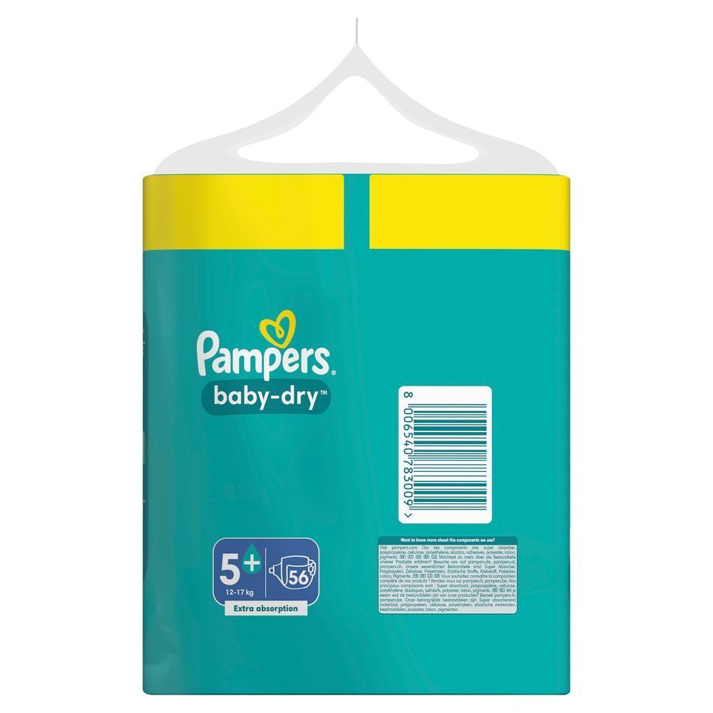 Bild: Pampers Baby-Dry Größe 5+, BIG PACK 