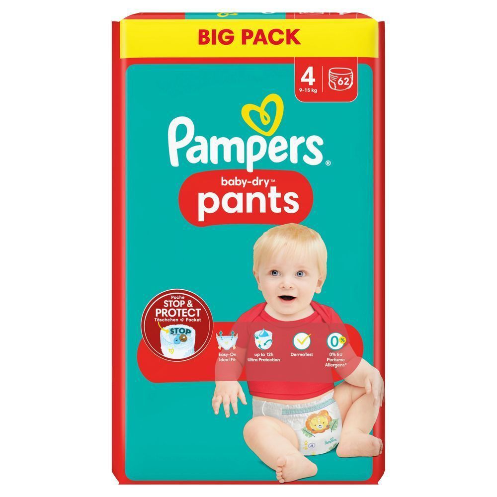 Bild: Pampers Baby-Dry Pants Größe 4, BIG PACK 