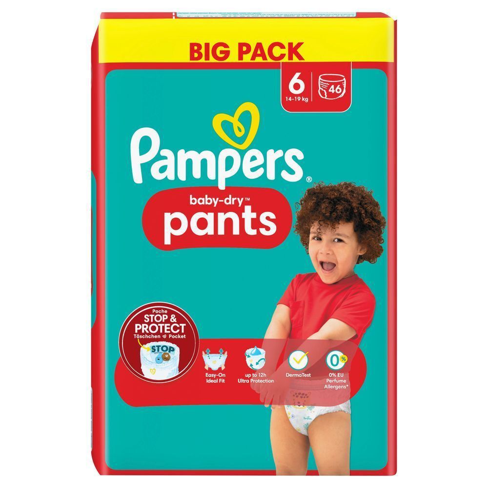 Bild: Pampers Baby-Dry Pants Größe 6, BIG PACK 