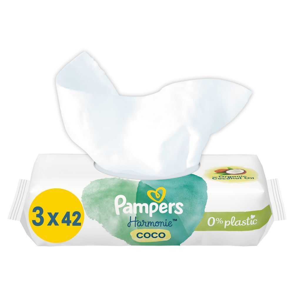 Bild: Pampers Harmonie Coco Baby-Feuchttücher 3x42 