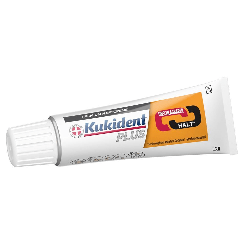 Bild: Kukident Plus Unschlagbarer Halt Premium Haftcreme 