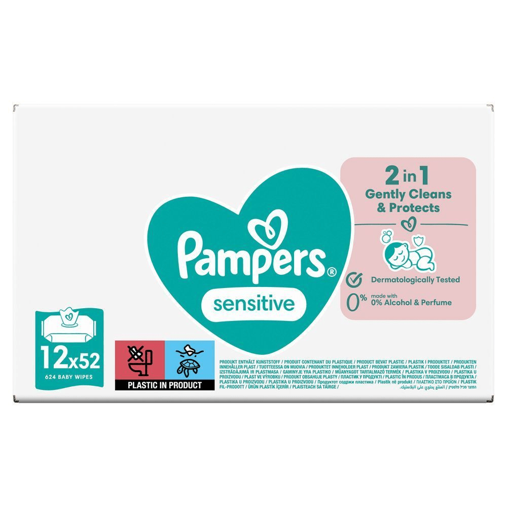 Bild: Pampers Sensitive Feuchttücher 12x52 