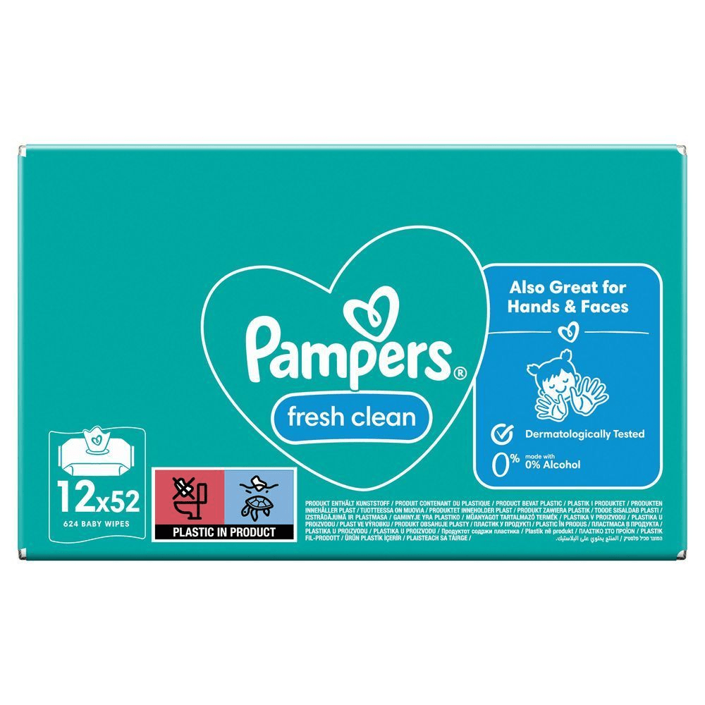 Bild: Pampers Fresh Clean Feuchttücher 12x52 