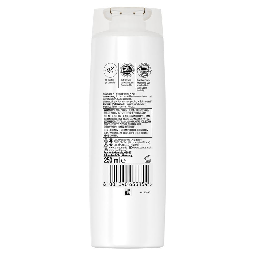 Bild: PANTENE PRO-V Volumen Pur 3-In-1 Shampoo + Pflegespülung + Intensivpflege 