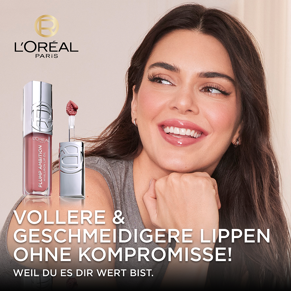 Bild: L'ORÉAL PARIS Plump Ambition Hyaluron Lip Oil Latte Glace