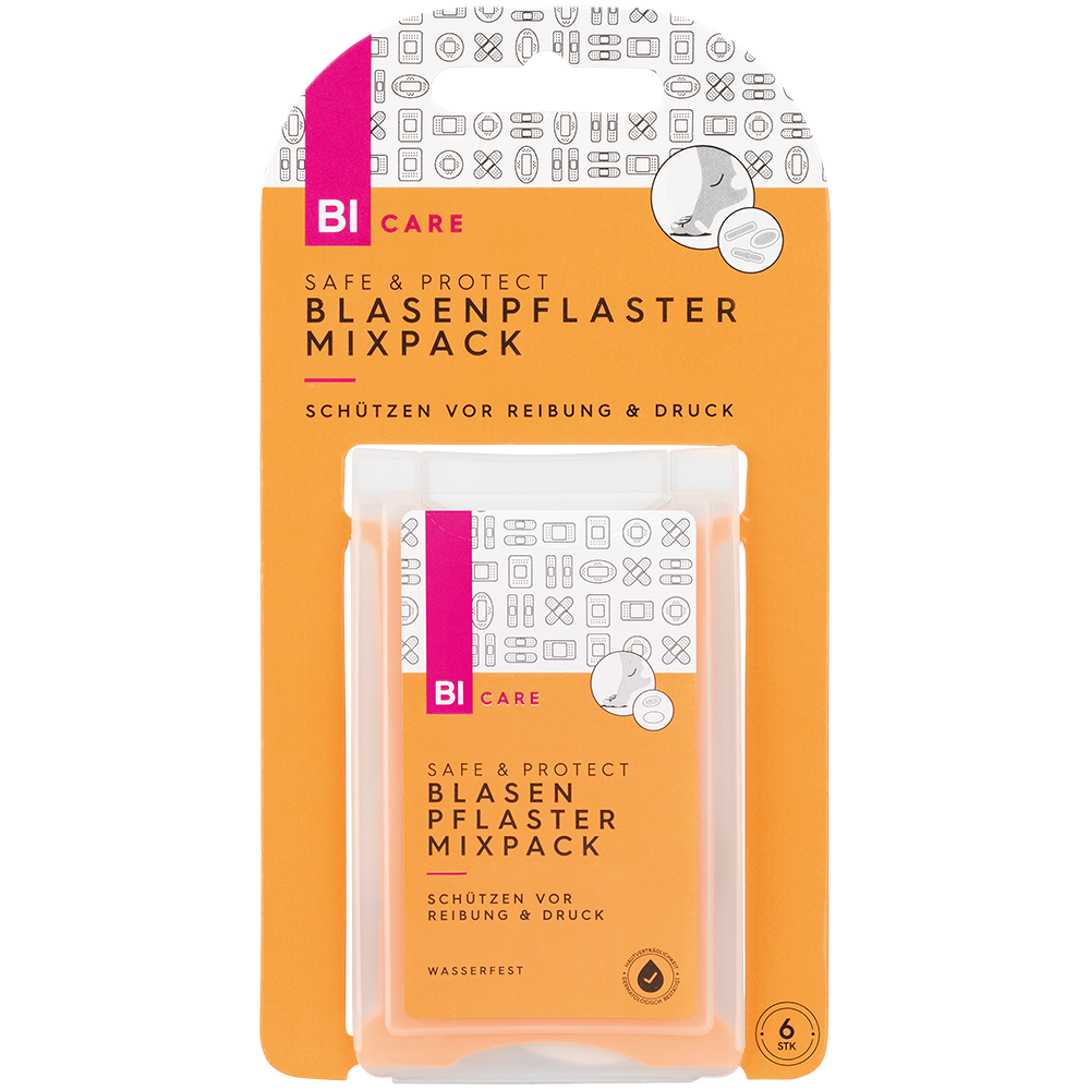 Bild: BI CARE Safe & Protect Blasenpflaster Mixpack Wasserfest