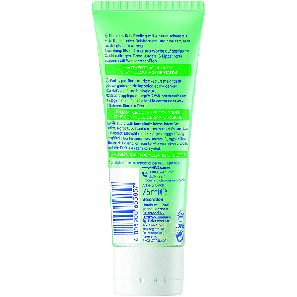 Bild: NIVEA Reis Peeling Purifying