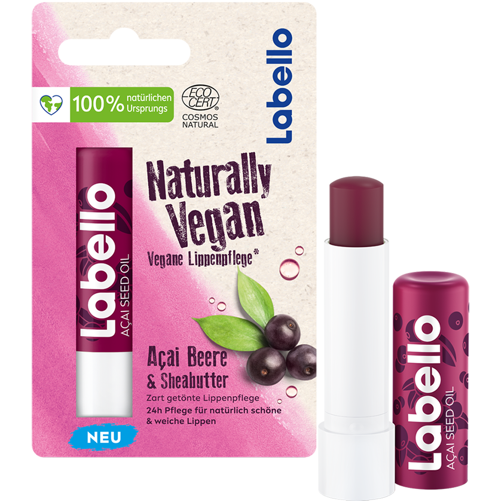 Bild: labello Naturally Vegan Acai & Sheabutter