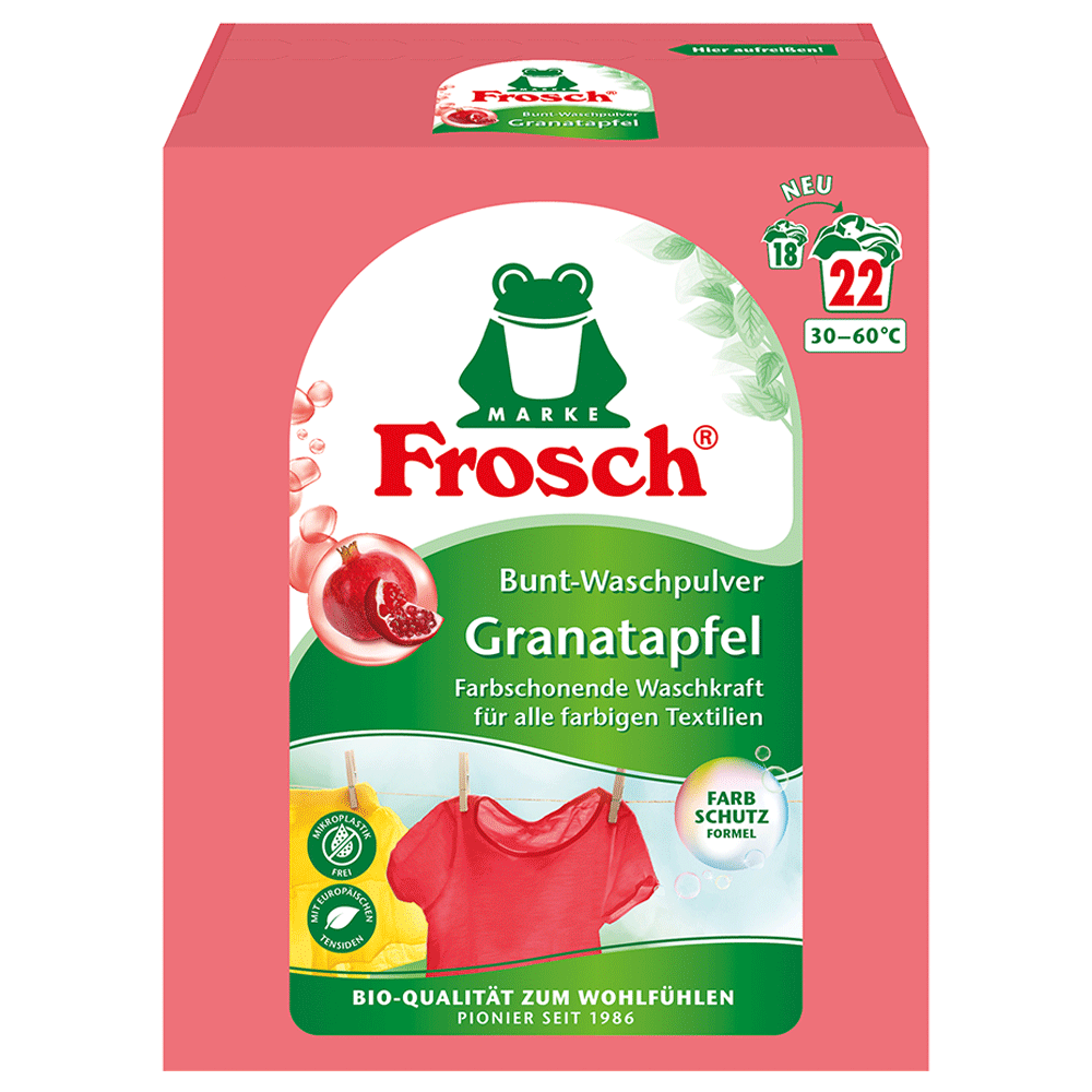Bild: Frosch Waschpulver Granatapfel