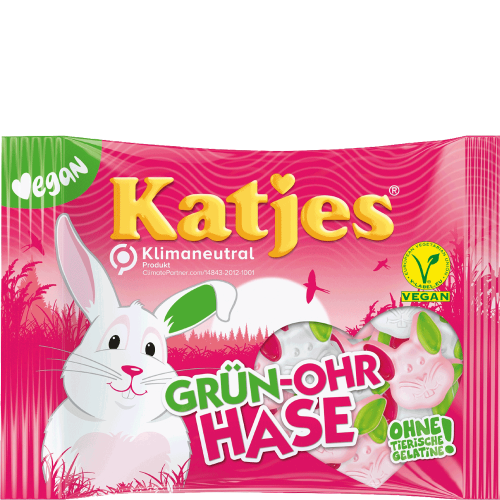 Bild: Katjes Grünohrhasen Vegane Fruchtgummis