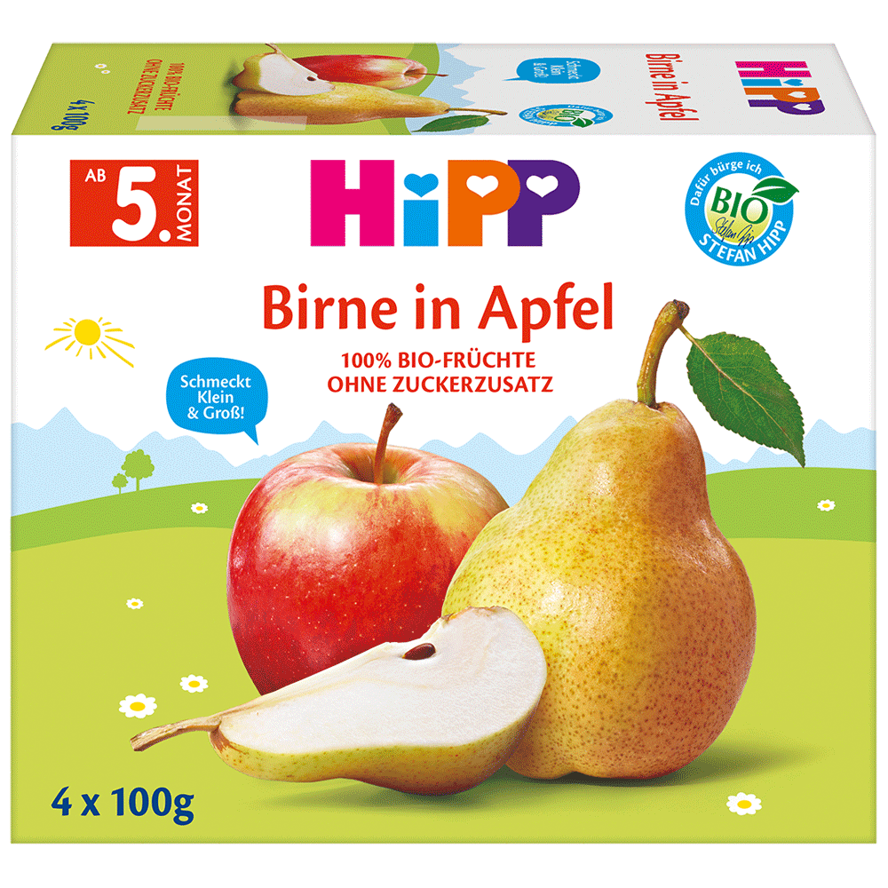 Bild: HiPP Birne in Apfel