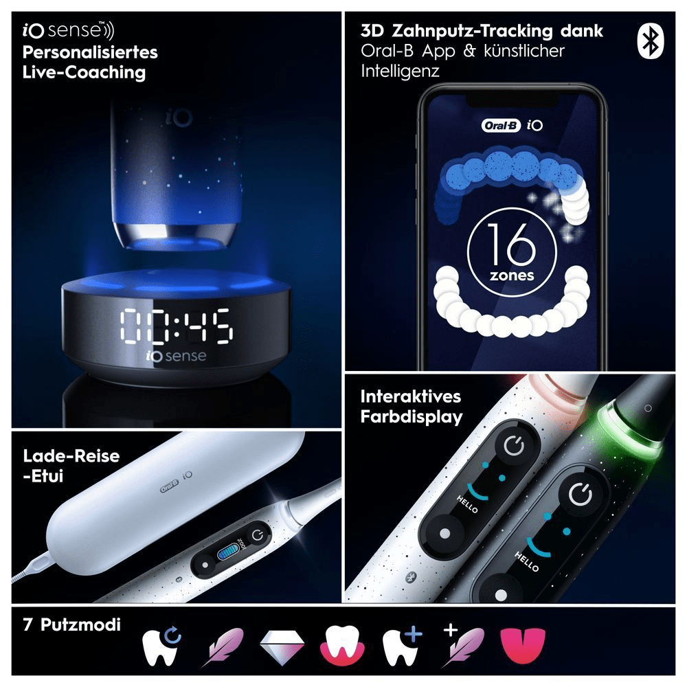 Bild: Oral-B iO Series 10 Elektrische Zahnbürste, Cosmic Black