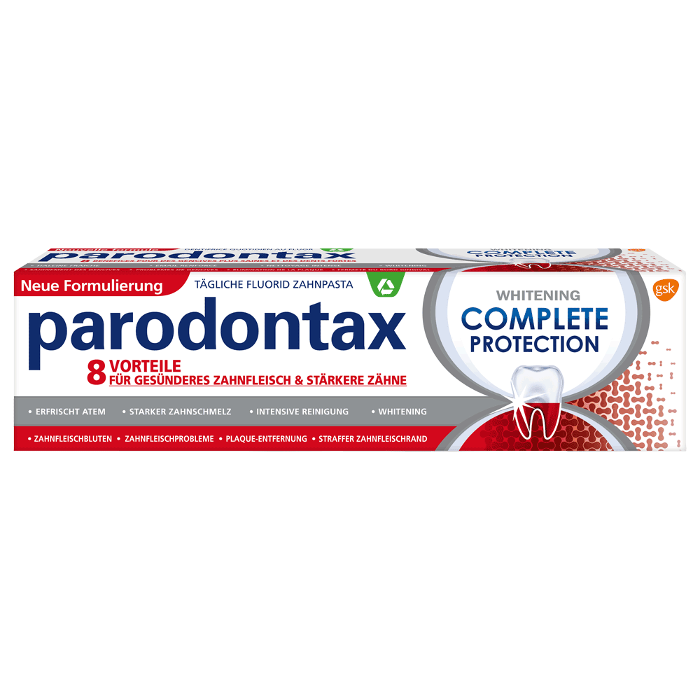 Bild: Parodontax Zahnpasta Complete Protection Whitening