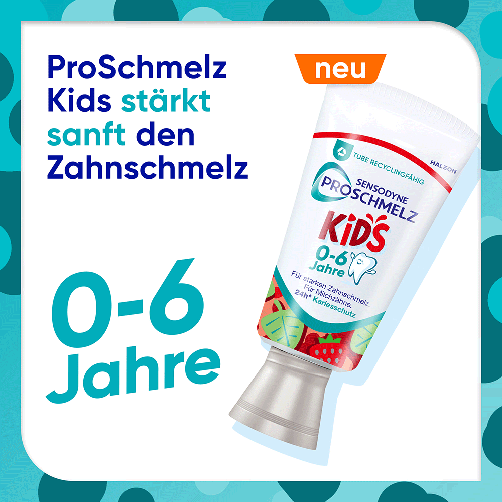 Bild: SENSODYNE ProSchmelz Kids Zahnpasta 0-6