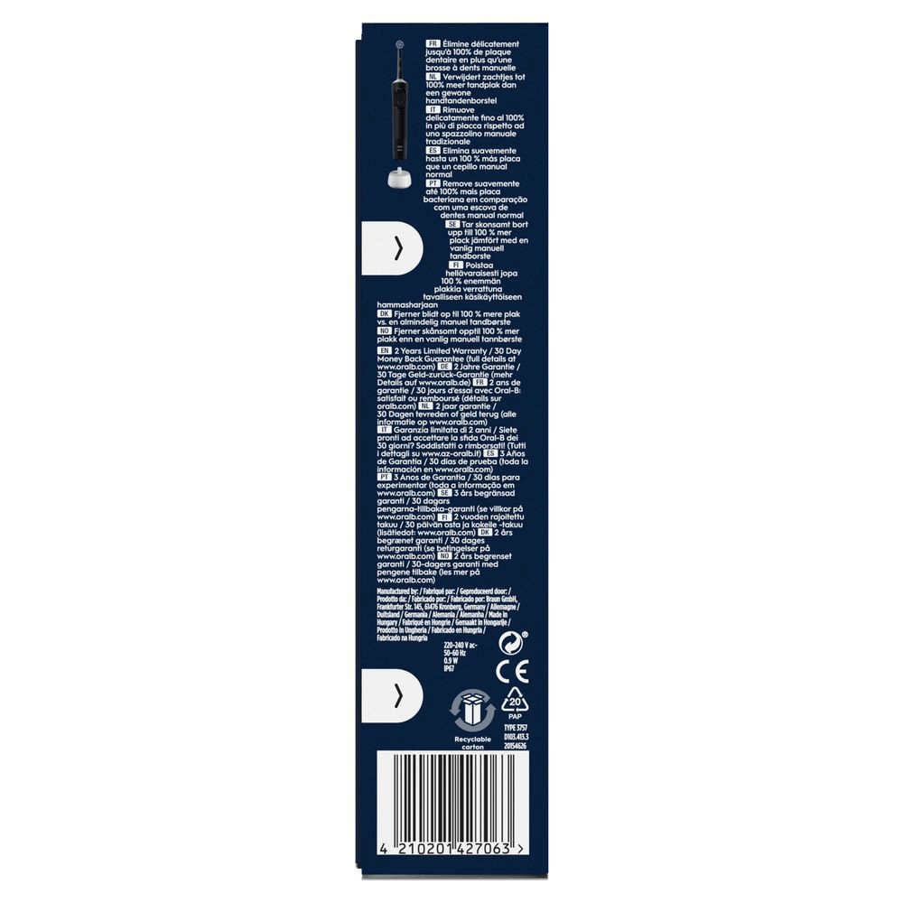Bild: Oral-B Vitality Pro Elektrische Zahnbürste, Schwarz 