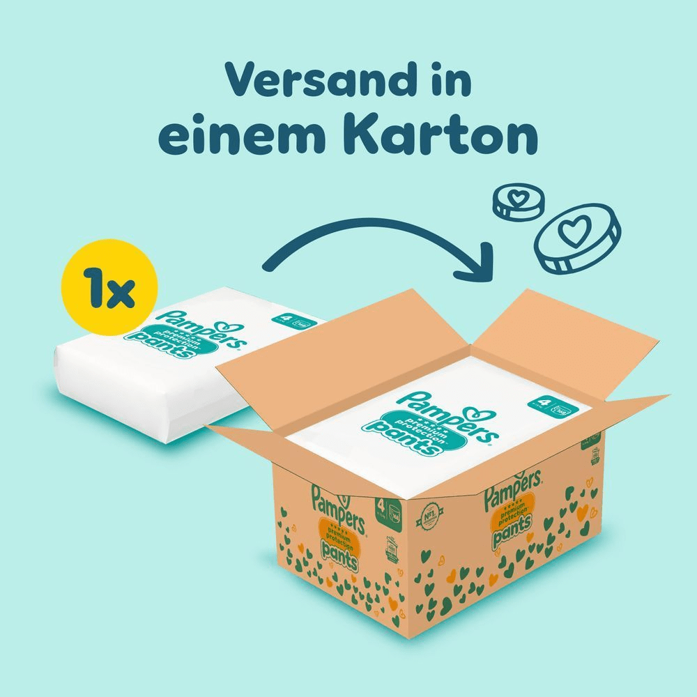 Bild: Pampers Premium Protection Pants Größe 4, 9kg - 15kg