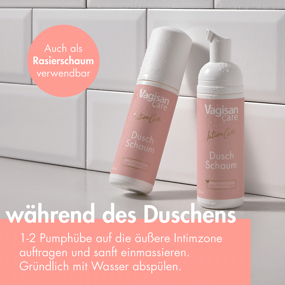 Bild: Vagisan care Intim Care Dusch Schaum Sensitiv