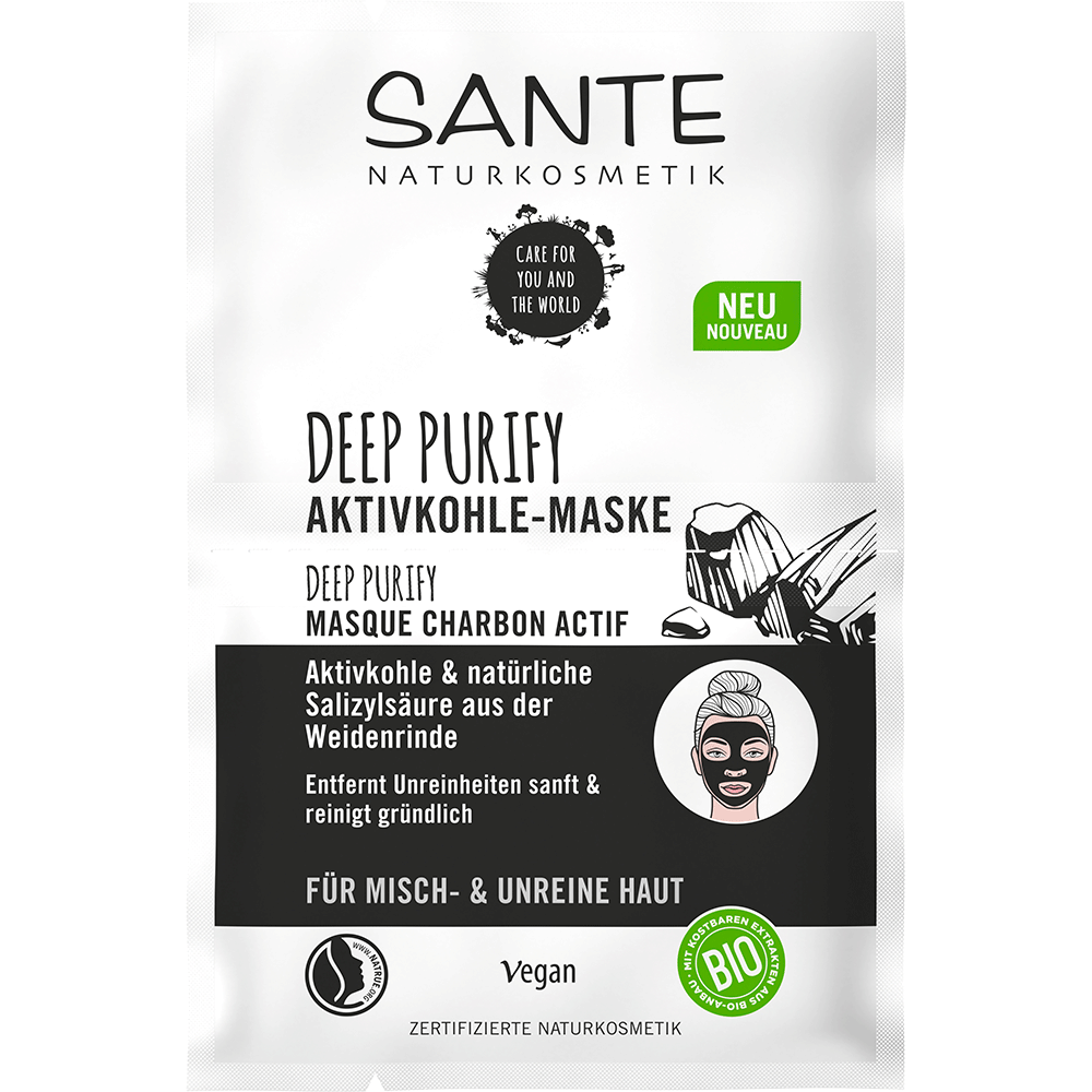 Bild: SANTE Deep Purify Aktivkohle Maske