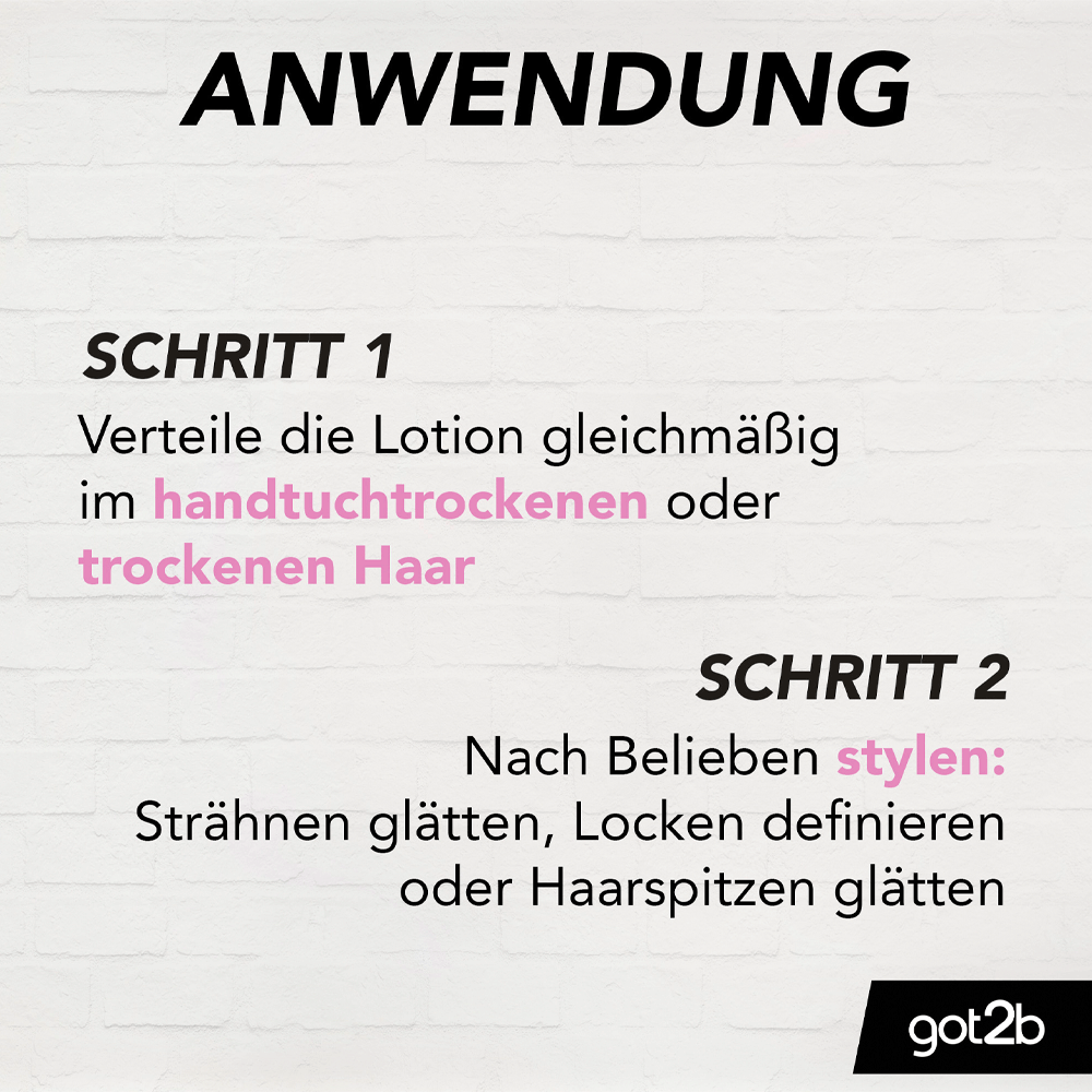 Bild: Got2b Schmusekatze Anti-Frizz Lotion