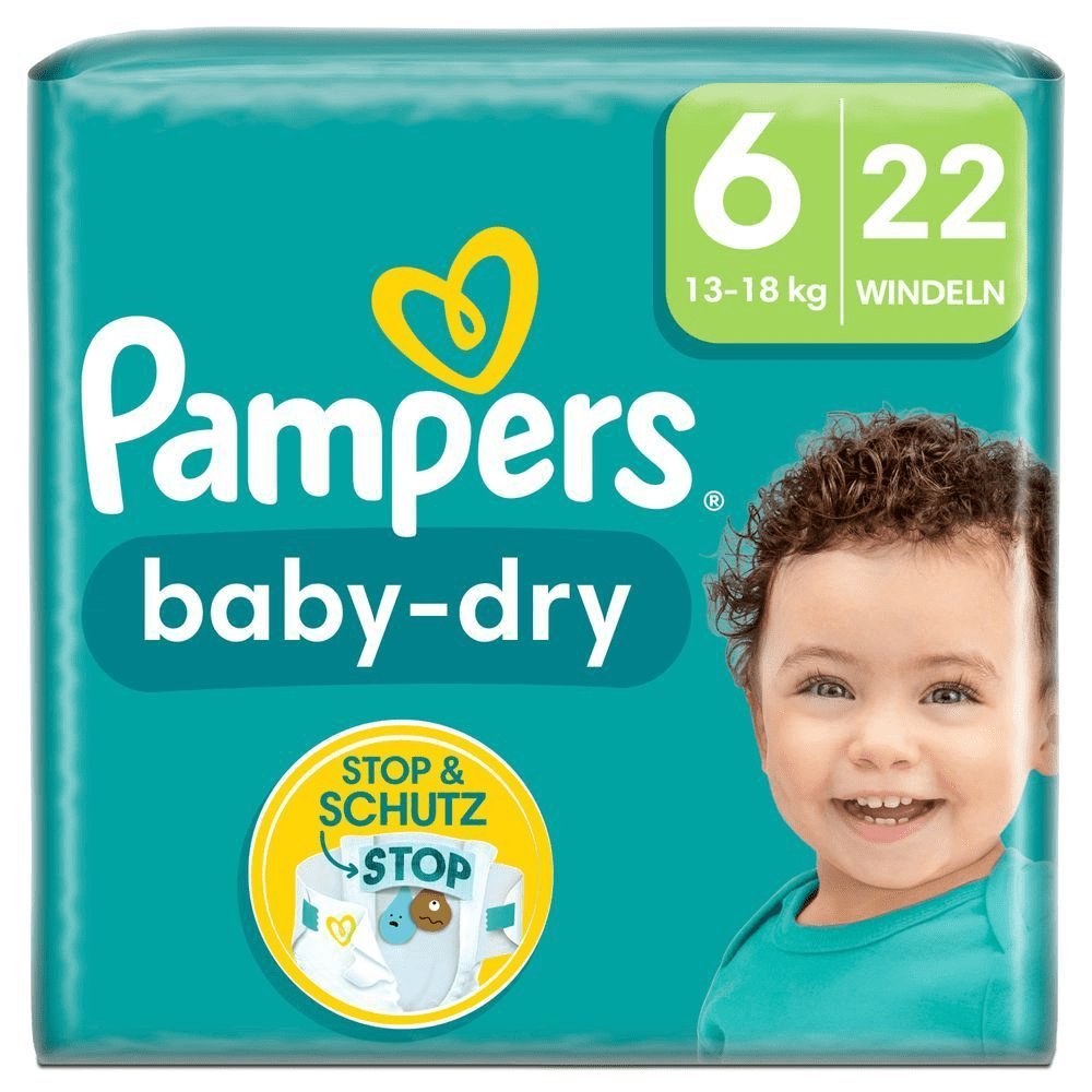 Bild: Pampers Baby-Dry Größe 6, 13kg - 18kg