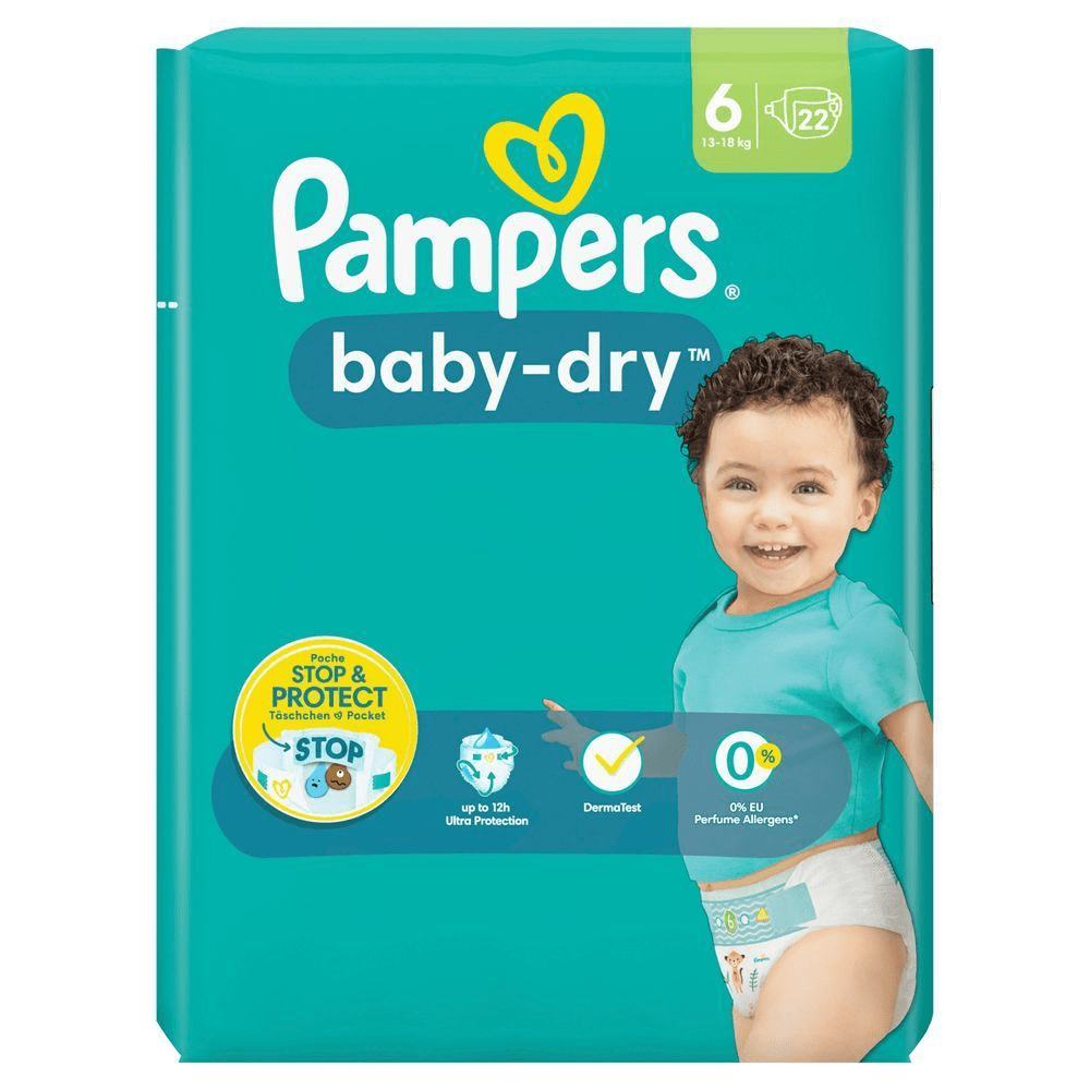 Bild: Pampers Baby-Dry Größe 6, 13kg - 18kg