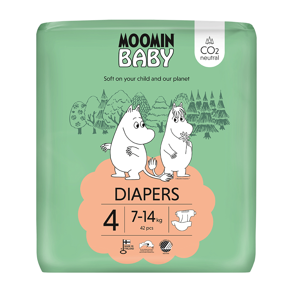 Bild: Moomin Baby Windeln Größe 4, 7kg - 14kg