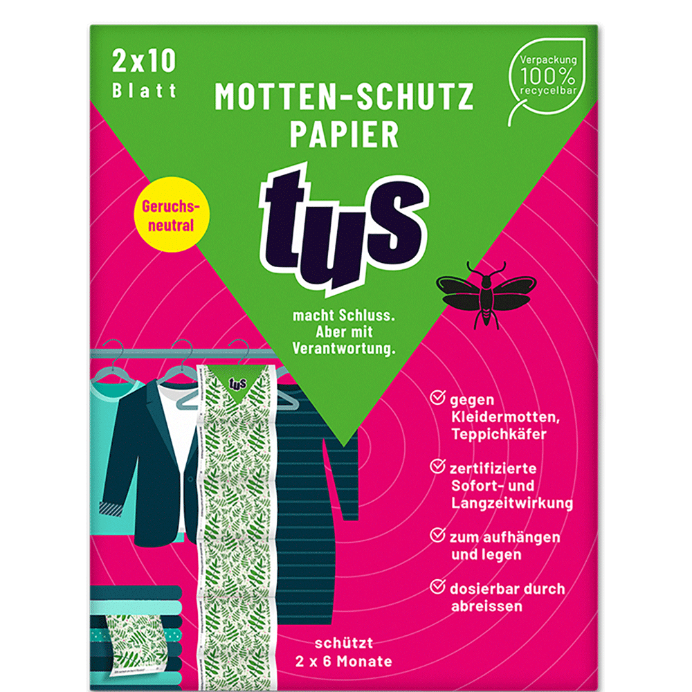 Bild: tus Motten Schutz Papier
