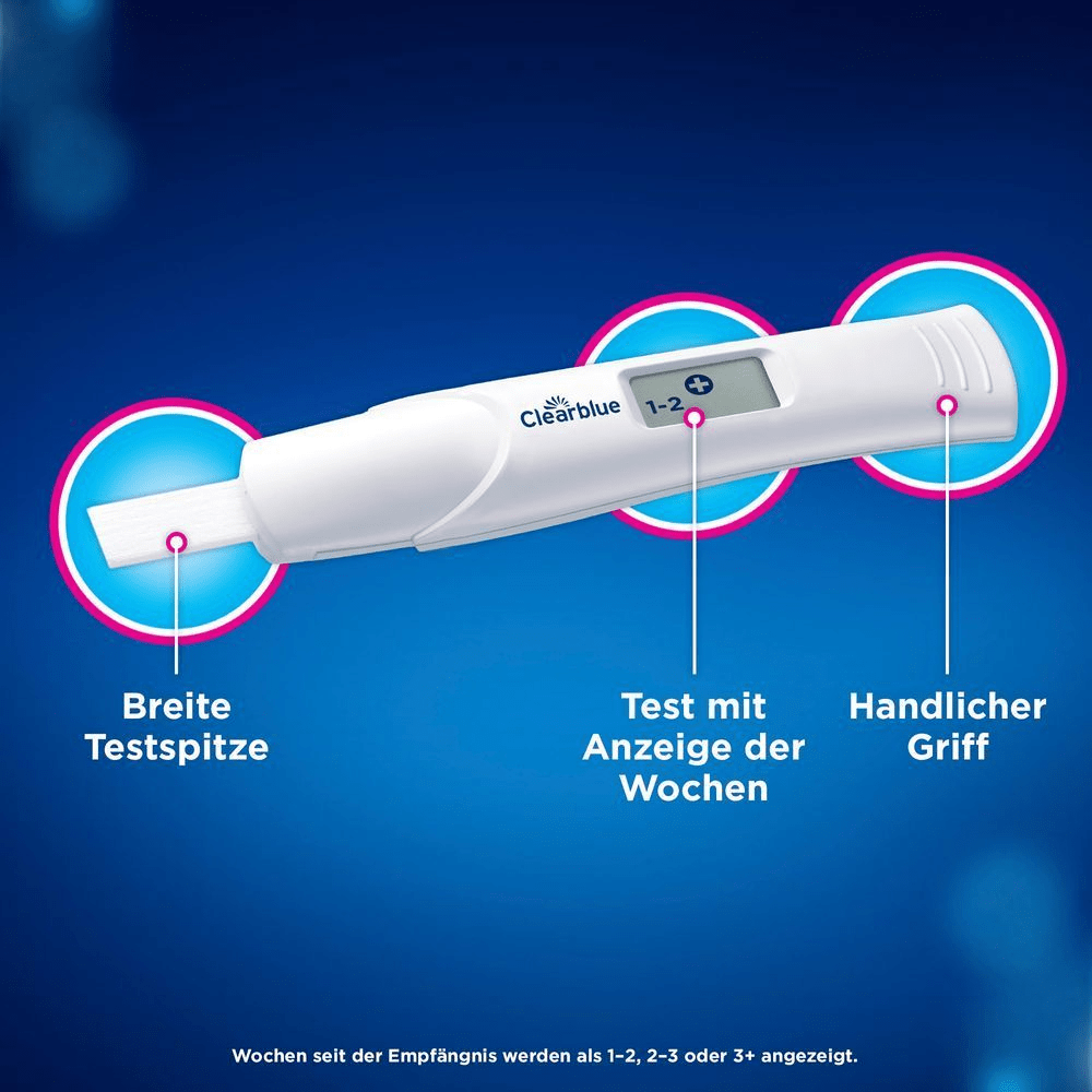 Bild: Clearblue Schwangerschaftsfrühtest