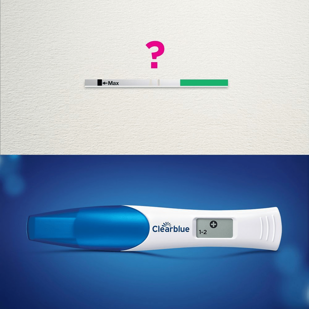 Bild: Clearblue Schwangerschaftsfrühtest