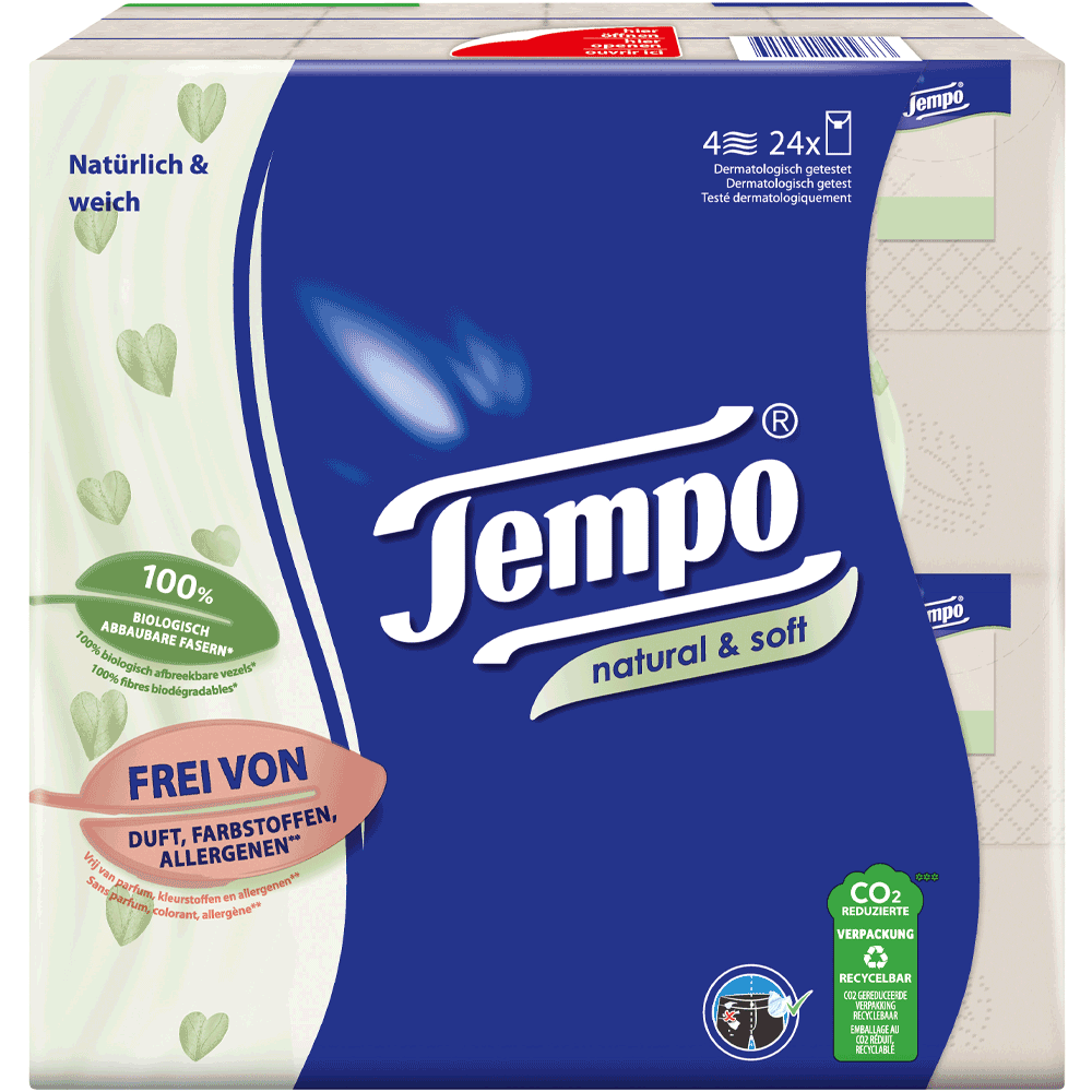 Bild: Tempo Taschentücher Natural&Soft