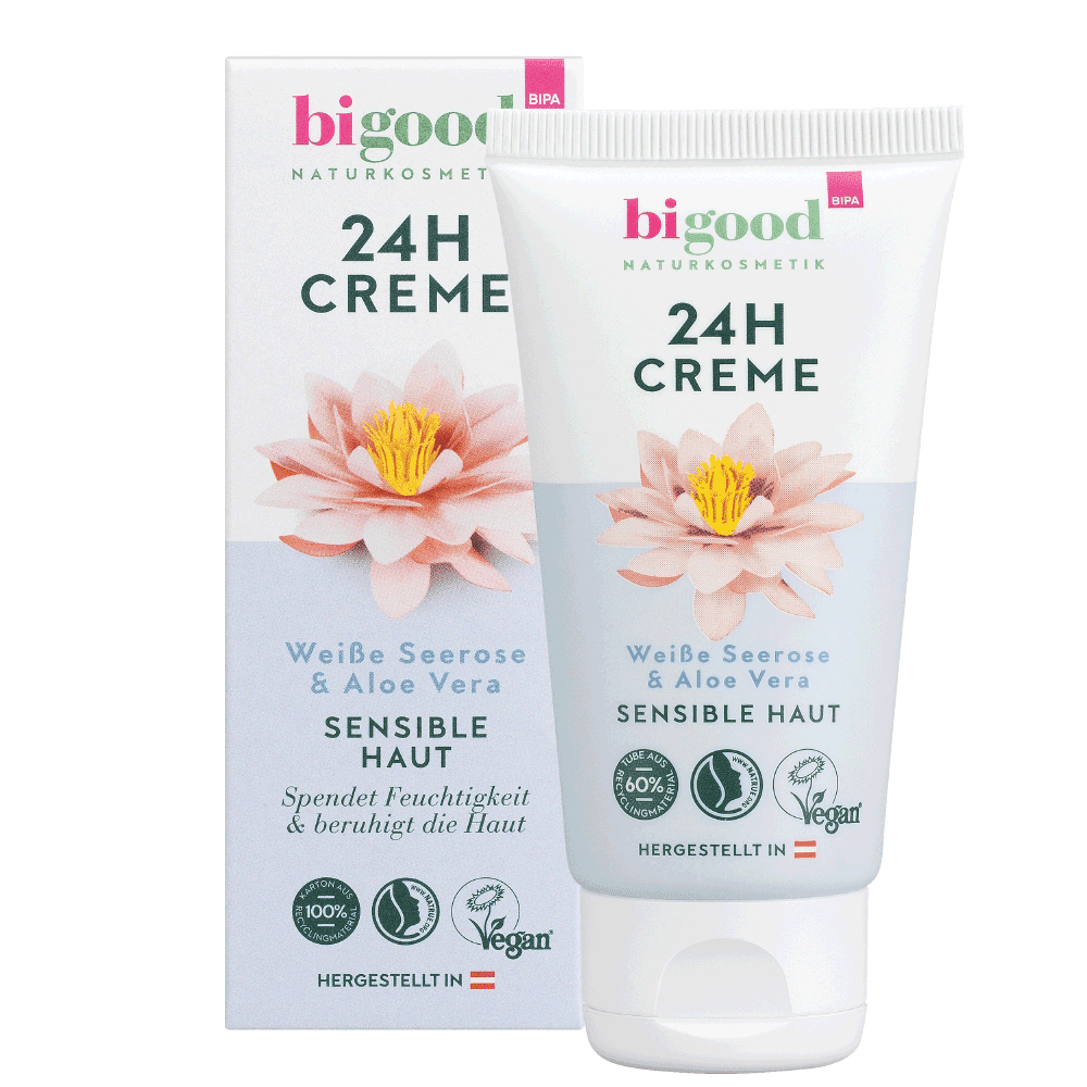 Bild: bi good 24h Creme Weiße Seerose & Aloe Vera