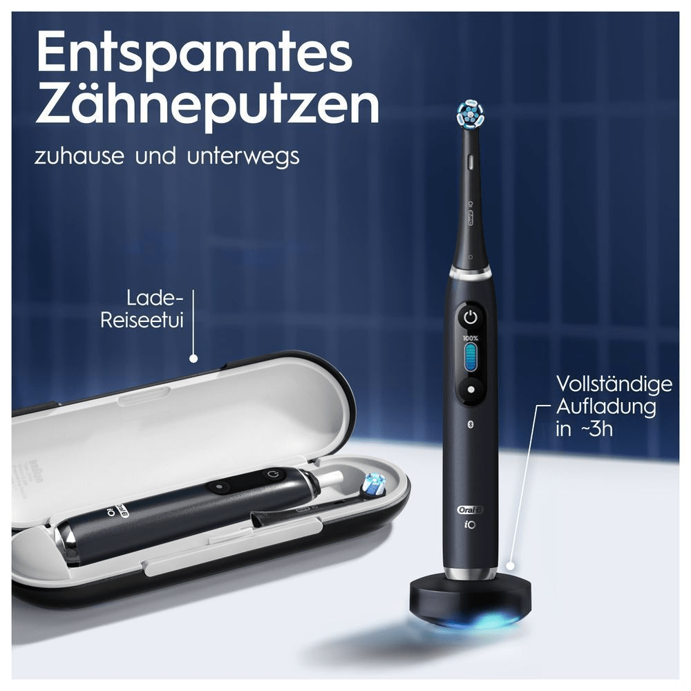 Bild: Oral-B iO Series 9 Duo Elektrische Zahnbürste, Black Onyx/Rose Quartz