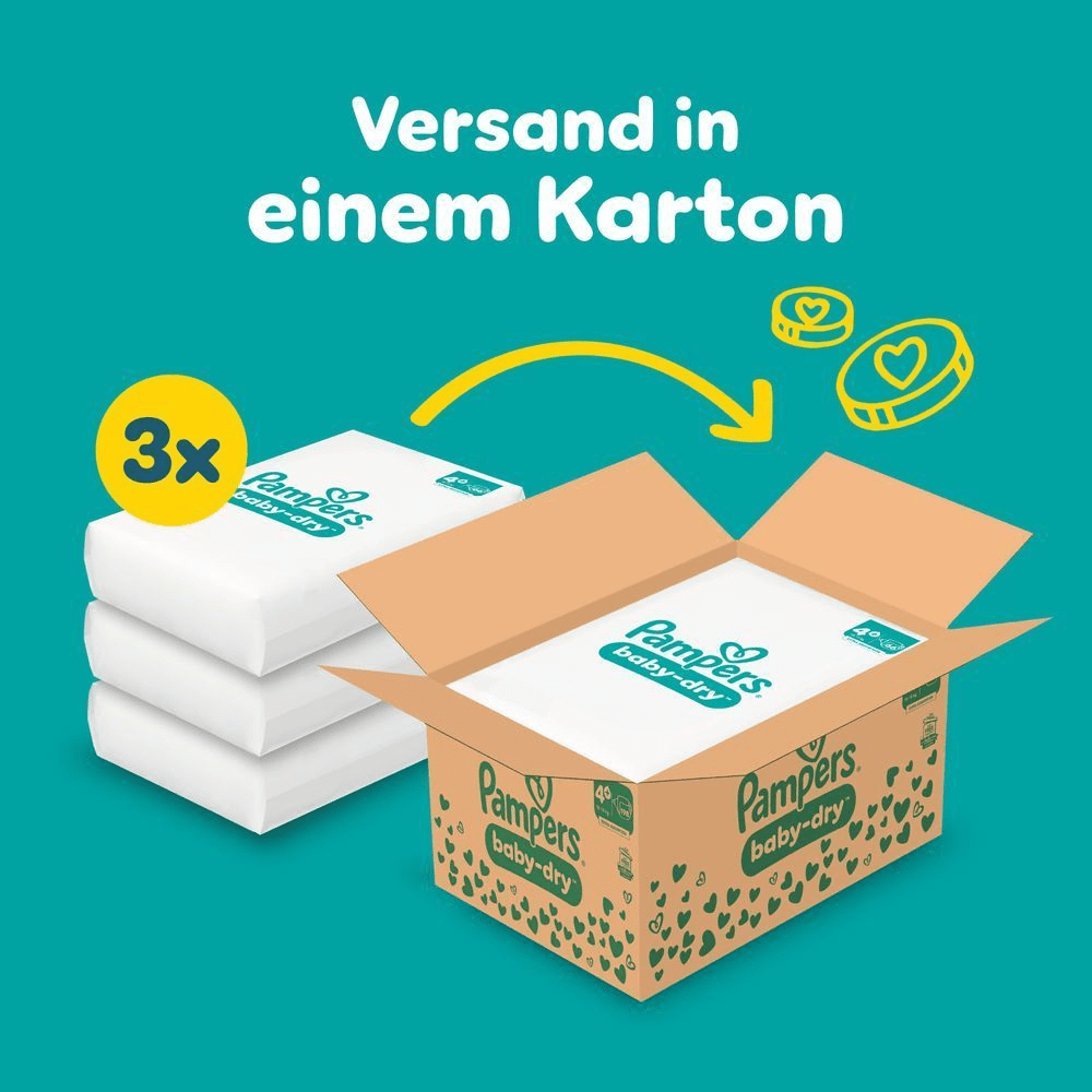 Bild: Pampers Baby-Dry Größe 4+, 10kg - 15kg