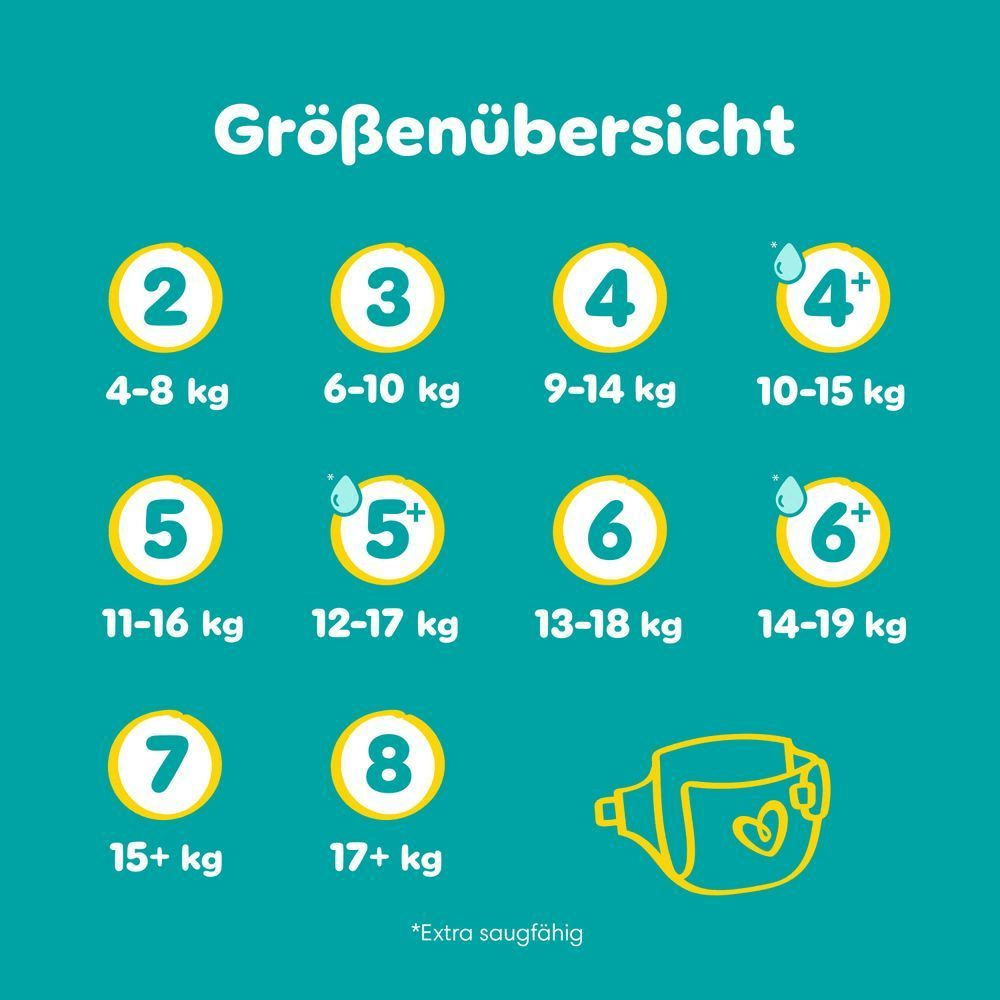 Bild: Pampers Baby-Dry Größe 4+, 10kg - 15kg