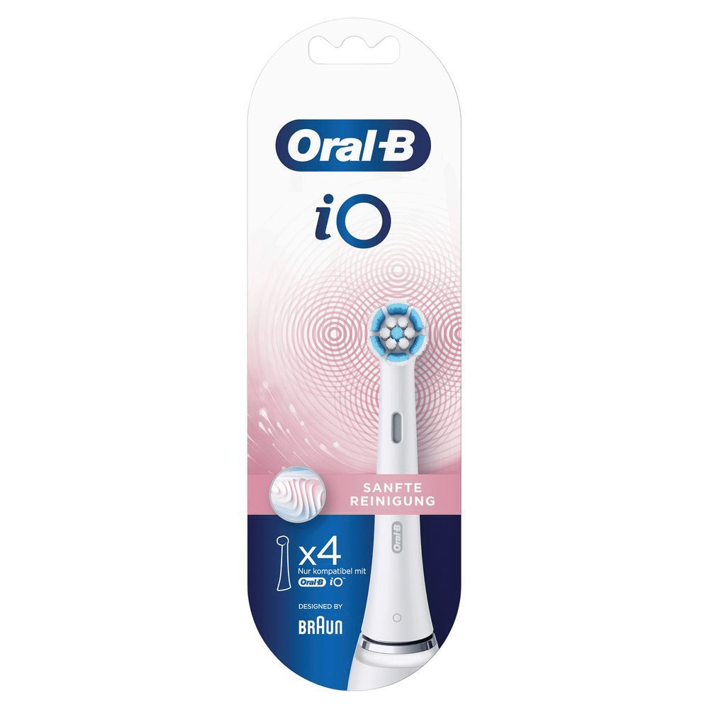 Bild: Oral-B iO Sanfte Reinigung Aufsteckbürsten, Weiß